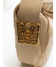 BORBONESE NUEVE  Sac à bandoulière en cuir sable - Sacs pour Femme - 5