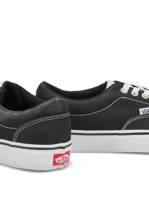 DOHENY Baskets en toile noir blanc - Chaussures Homme