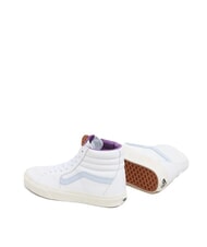 VANS SK8-HI  Baskets en cuir cuir premium bleu halogène - Chaussures unisexe - 3