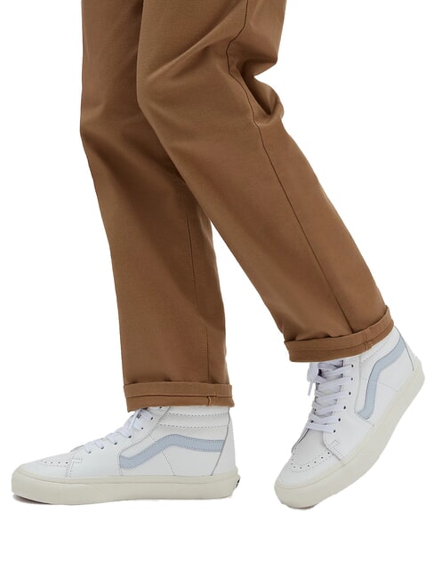 SK8-HI  Baskets en cuir cuir premium bleu halog&egrave;ne - Chaussures unisexe