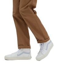 VANS SK8-HI  Baskets en cuir cuir premium bleu halog&egrave;ne - Chaussures unisexe - 4