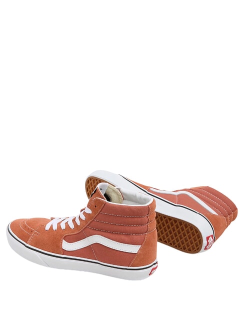 SK8-HI  Baskets en cuir th&eacute;orie des couleurs auburn - Chaussures unisexe