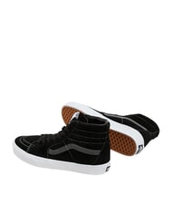VANS SK8-HI  Baskets en cuir cochon en daim noir - Chaussures unisexe - 3