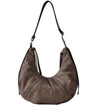 BORBONESE FOLD  Sac bandoulière souple OP / NATUREL / NOIR - Sacs pour Femme - 3