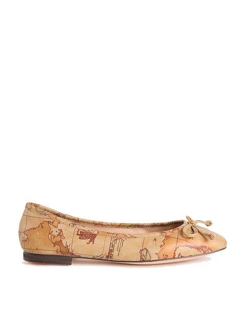 GEO CLASSIC Ballerines avec imprim&eacute; all-over NATUREL - Chaussures Femme