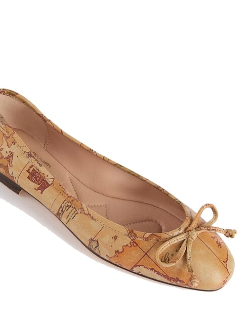GEO CLASSIC Ballerines avec imprim&eacute; all-over NATUREL - Chaussures Femme
