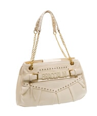 BRACCIALINI GISELLE Sac à bandoulière avec logo en métal beige - Sacs pour Femme - 2