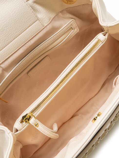 GISELLE Sac à bandoulière avec logo en métal beige - Sacs pour Femme