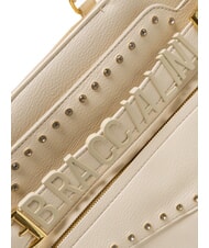 BRACCIALINI GISELLE Sac fourre-tout avec logo en métal beige - Sacs pour Femme - 3