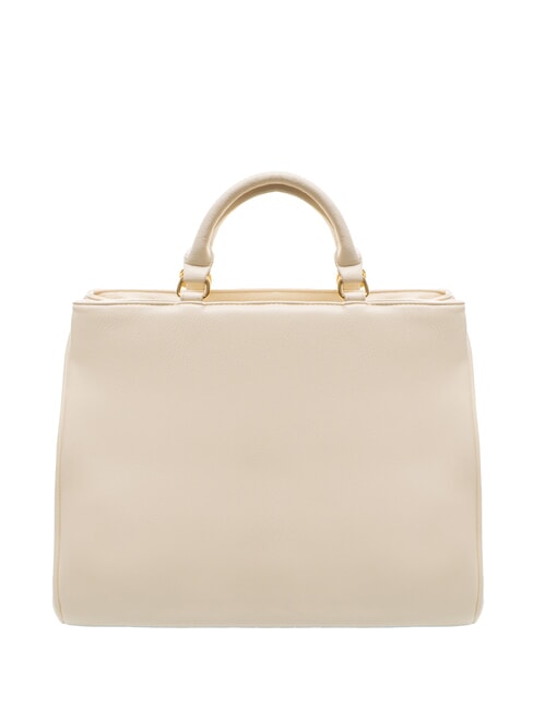 GISELLE Sac fourre-tout avec logo en métal beige - Sacs pour Femme