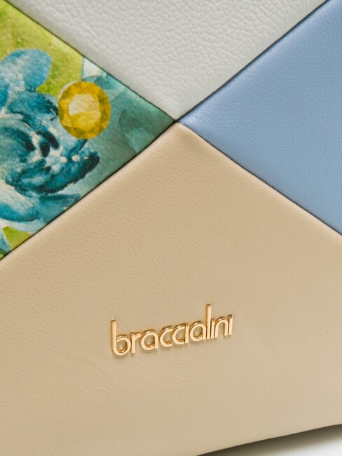 NICOLE Sac cartable en cuir patchwork multi - Sacs pour Femme