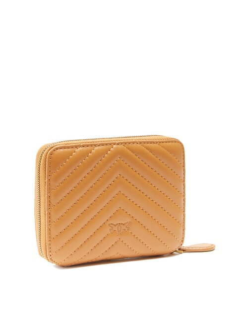 TAYLOR Quilted Portefeuille zippé nougat-or antique - Portefeuilles Femme