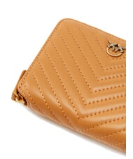 PINKO TAYLOR Quilted Portefeuille zippé nougat-or antique - Portefeuilles Femme - 4