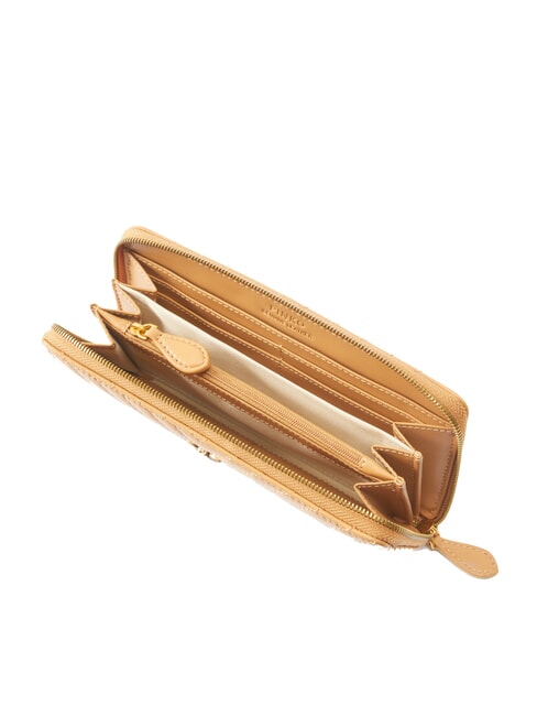 RYDER Porte-feuille en cuire nougat-or antique - Portefeuilles Femme