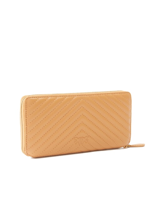 RYDER Porte-feuille en cuire nougat-or antique - Portefeuilles Femme