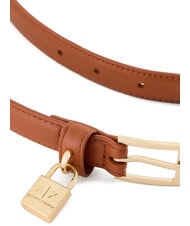 ARMANI EXCHANGE LOCK Ceinture avec breloque  - Ceintures