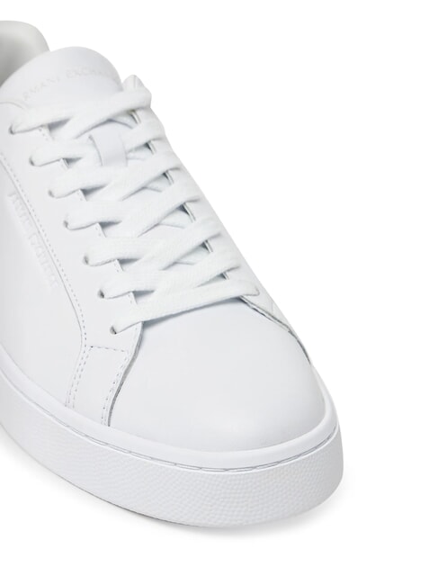 A|X COURTSIDE Baskets en cuir blanc brillant - Chaussures Homme