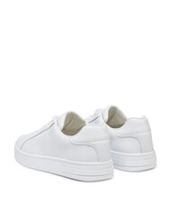ARMANI EXCHANGE A|X COURTSIDE Baskets en cuir blanc brillant - Chaussures Homme - 4