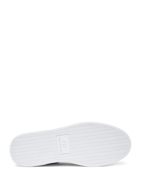 A|X COURTSIDE Baskets en cuir blanc brillant - Chaussures Homme