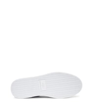 ARMANI EXCHANGE A|X COURTSIDE Baskets en cuir blanc brillant - Chaussures Homme - 6