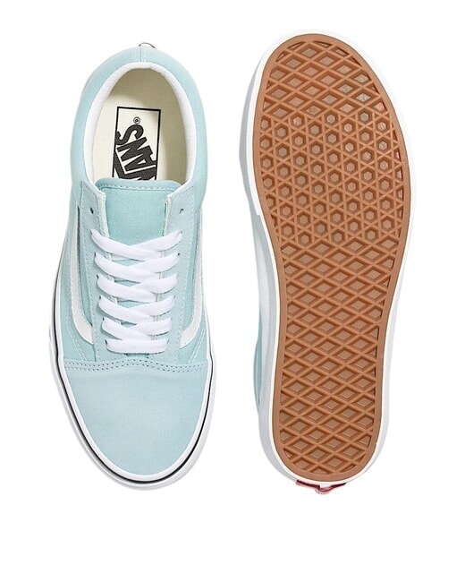 UA OLD SKOOL  Baskets en cuir canal bleu - Chaussures unisexe