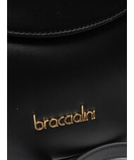 BRACCIALINI SOFIA Sac à main en cuir avec petites fleurs noir - Sacs pour Femme - 3