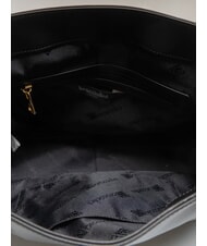 BRACCIALINI SOFIA Sac à main en cuir avec petites fleurs noir - Sacs pour Femme - 5