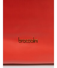 BRACCIALINI SOFIA Sac bandoulière en cuir avec petites fleurs rouge - Sacs pour Femme - 3