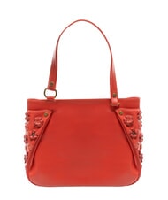 BRACCIALINI SOFIA Sac bandoulière en cuir avec petites fleurs rouge - Sacs pour Femme - 4