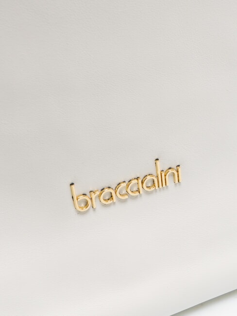 SOFIA Sac bandoulière en cuir avec petites fleurs blanc - Sacs pour Femme