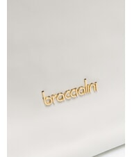 BRACCIALINI SOFIA Sac bandoulière en cuir avec petites fleurs blanc - Sacs pour Femme - 5