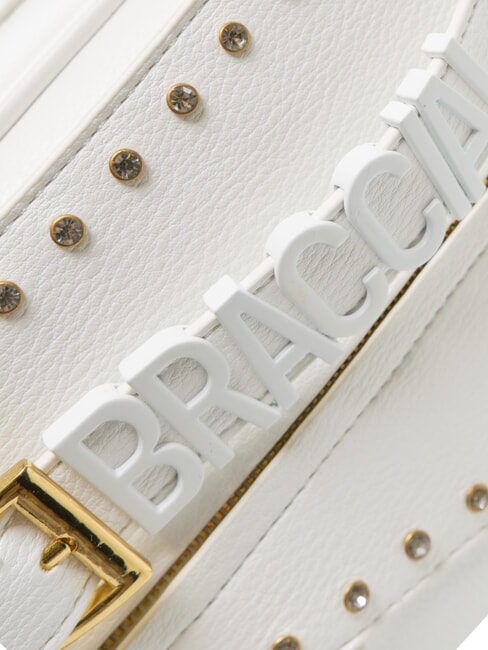 GISELLE Sac de coffre avec logo métallique blanc - Sacs pour Femme