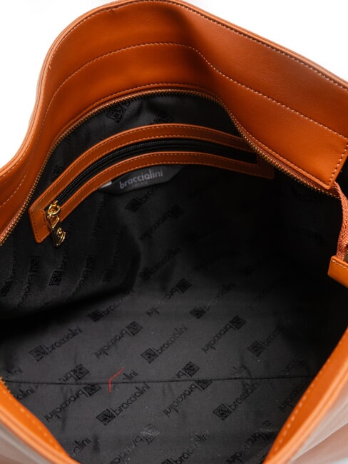 NORA Sac hobo en cuir marron - Sacs pour Femme