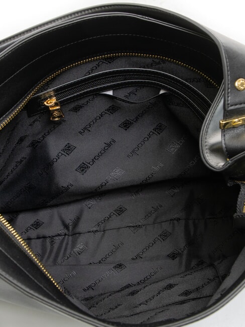 NORA Sac hobo en cuir noir - Sacs pour Femme