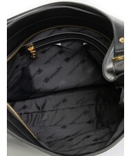 BRACCIALINI NORA Sac hobo en cuir noir - Sacs pour Femme - 4