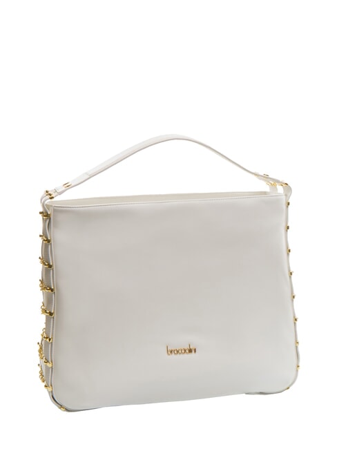 NORA Sac hobo en cuir blanc - Sacs pour Femme