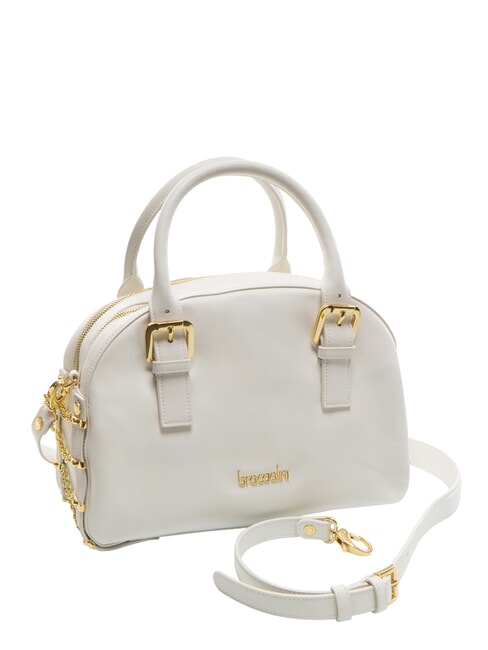 NORA Sac cartable en cuir avec boucles blanc - Sacs pour Femme