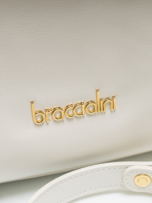 NORA Sac cartable en cuir avec boucles blanc - Sacs pour Femme