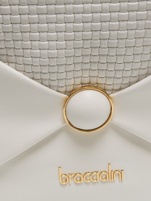 NAOMI Sac à dos rond en cuir blanc - Sacs pour Femme