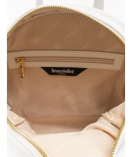 BRACCIALINI NAOMI Sac à dos rond en cuir blanc - Sacs pour Femme - 5