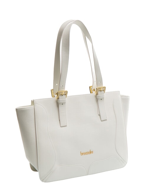 HELLEN Sac shopping en cuir blanc - Sacs pour Femme