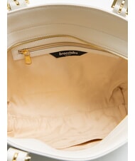 BRACCIALINI HELLEN Sac shopping en cuir blanc - Sacs pour Femme - 5