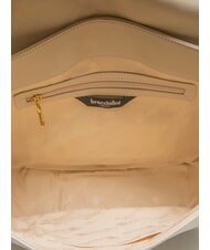 BRACCIALINI NORA Sac à bandoulière en cuir beige - Sacs pour Femme - 5