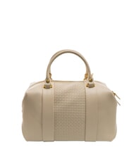 BRACCIALINI NAOMI Sac de coffre en cuir tressé beige - Sacs pour Femme - 4