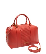 BRACCIALINI NAOMI Sac de coffre en cuir tress&eacute; rouge - Sacs pour Femme - 2
