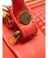 BRACCIALINI NAOMI Sac de coffre en cuir tress&eacute; rouge - Sacs pour Femme - 4