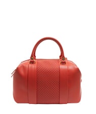 BRACCIALINI NAOMI Sac de coffre en cuir tress&eacute; rouge - Sacs pour Femme - 5