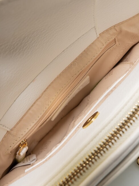 GISELLE Sac à bandoulière avec logo et clous blanc - Sacs pour Femme