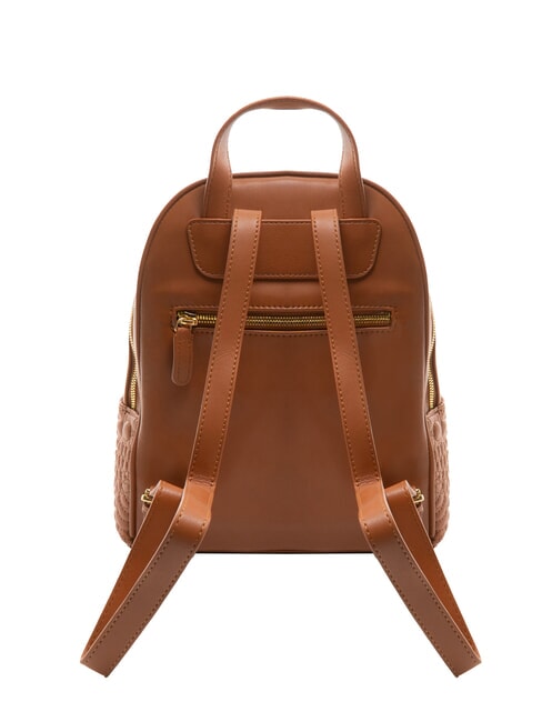 GINGER Sac &agrave; dos &agrave; motif matelass&eacute; marron - Sacs pour Femme