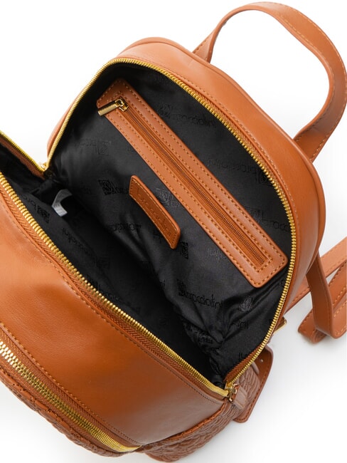 GINGER Sac &agrave; dos &agrave; motif matelass&eacute; marron - Sacs pour Femme